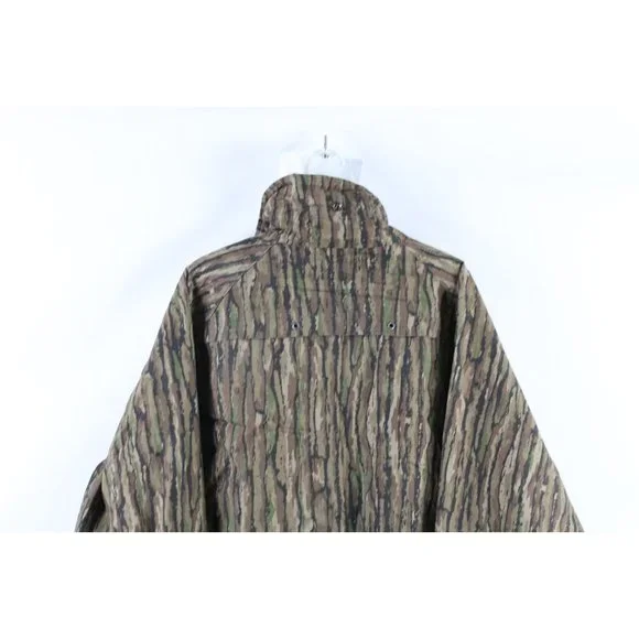 Vintage 90s Streetwear Large Faded Ripstop Realtree Camouflage Hunting Jacket